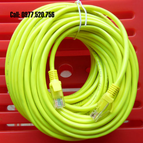 Dây mạng bấm sẵn cat5e dài 20m đầu đúc giá rẻ